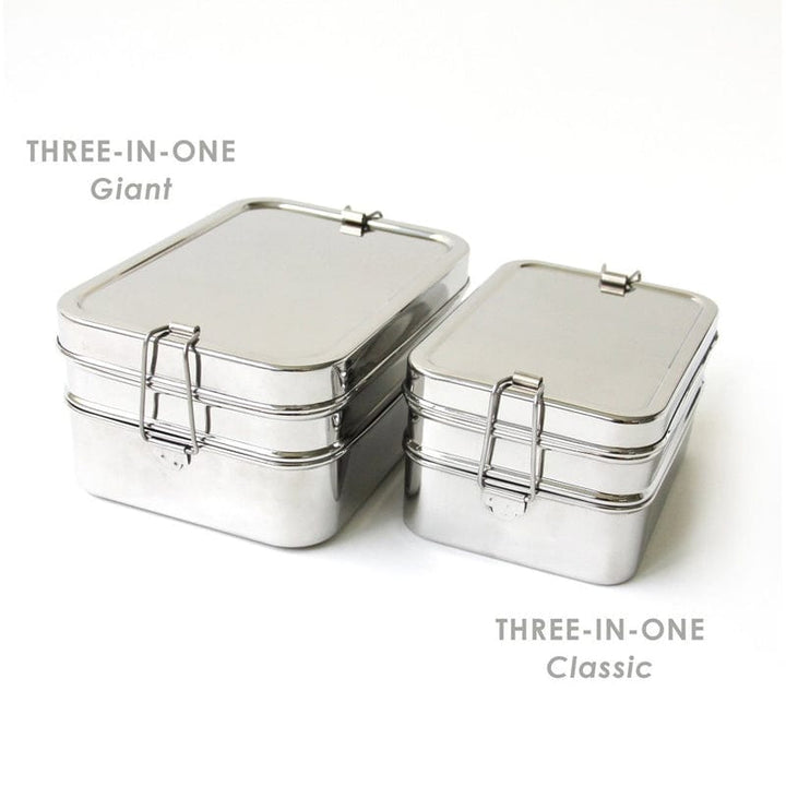 ECOlunchbox 3-in-1 Giant Stainless Steel Lunchbox