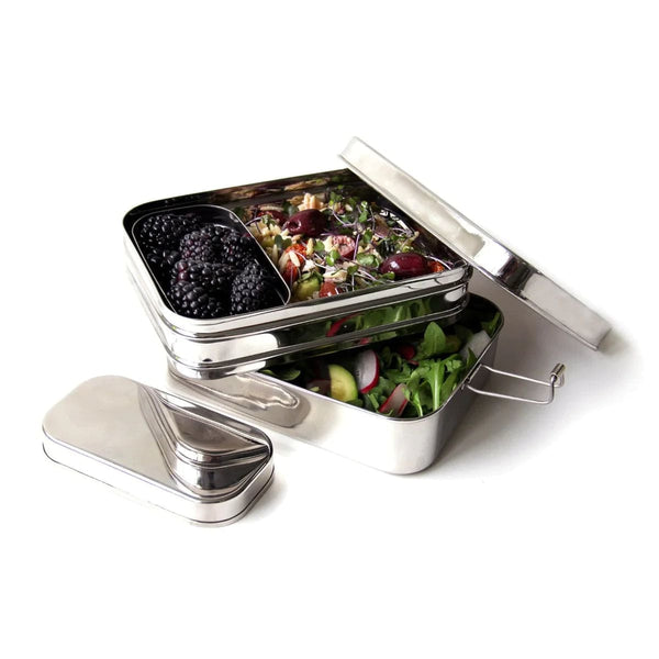 3-in-1 Giant Stainless Steel Lunchbox – ZeroWasteStore.com