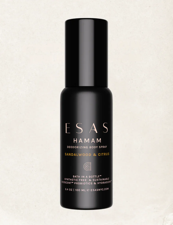 Esas Beauty 3.4 OZ (1200 SPRAYS) Sandalwood & Citrus Hamam Deo Body Spray