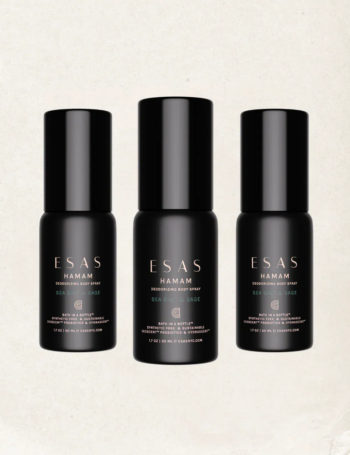 Esas Beauty TRIO 1.7 OZ (540 SPRAYS) Sea Salt & Sage Hamam Deo Body Spray