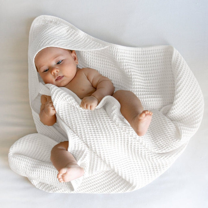 ettitude Cloud / Baby Waffle Hooded Baby Towel