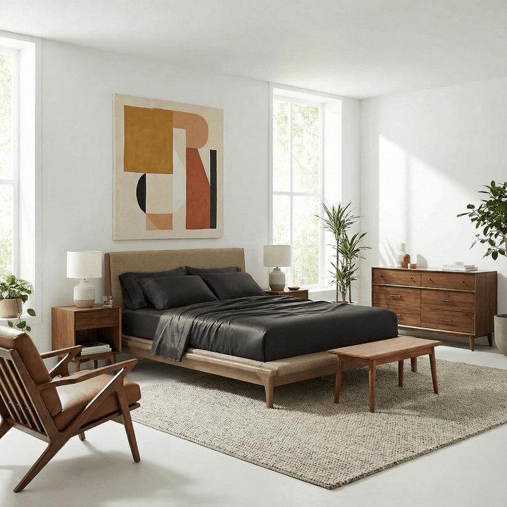 ettitude Full/Queen / Night Luxe CleanBamboo® Sateen+ Duvet Cover