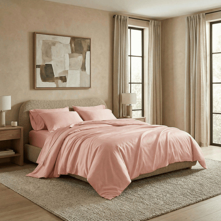 ettitude Full/Queen / Quartz Luxe CleanBamboo® Sateen+ Duvet Cover