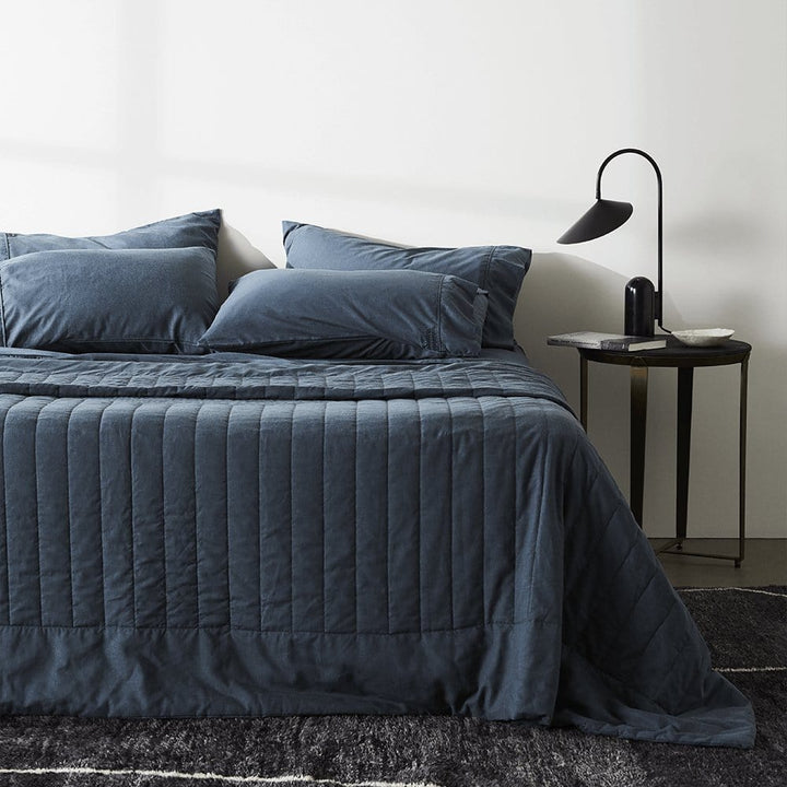 ettitude Linen+ Quilted Coverlet