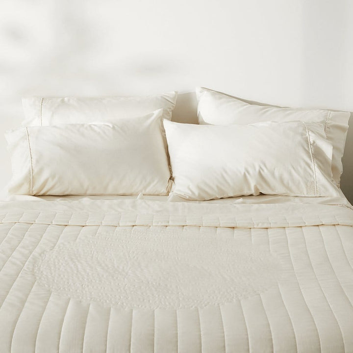 ettitude Linen+ Quilted Coverlet