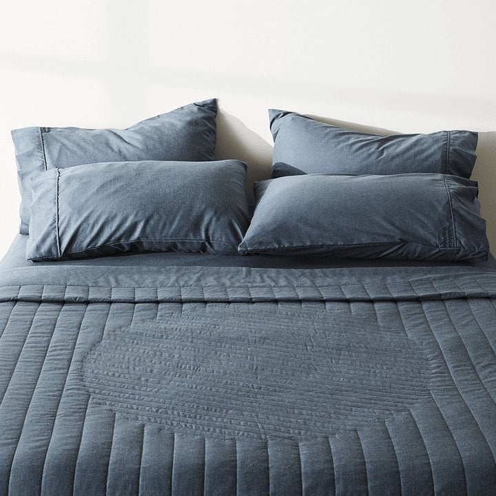 ettitude Linen+ Quilted Coverlet