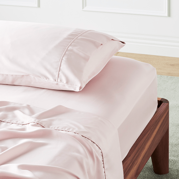 ettitude Rose / Full Signature Sateen Flat Sheet