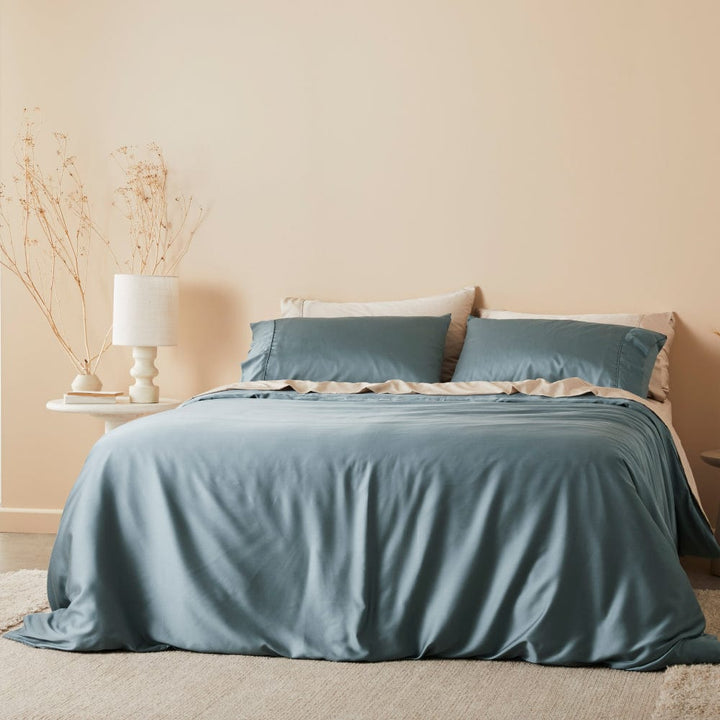 ettitude Sea / Full/Queen Signature Sateen Duvet Cover