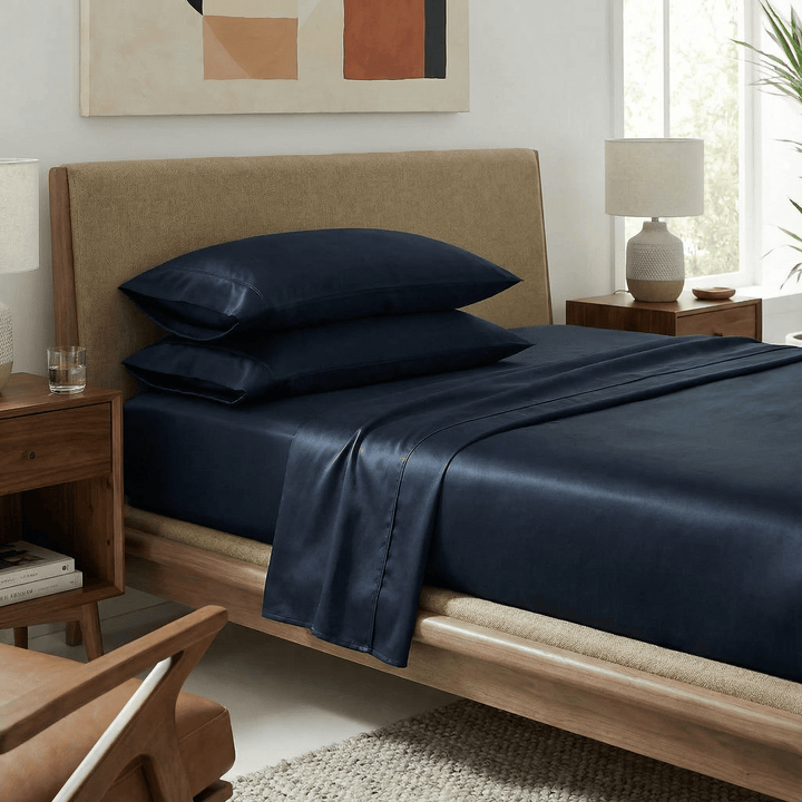 ettitude Standard / Indigo Luxe CleanBamboo® Sateen+ Pillowcase Set