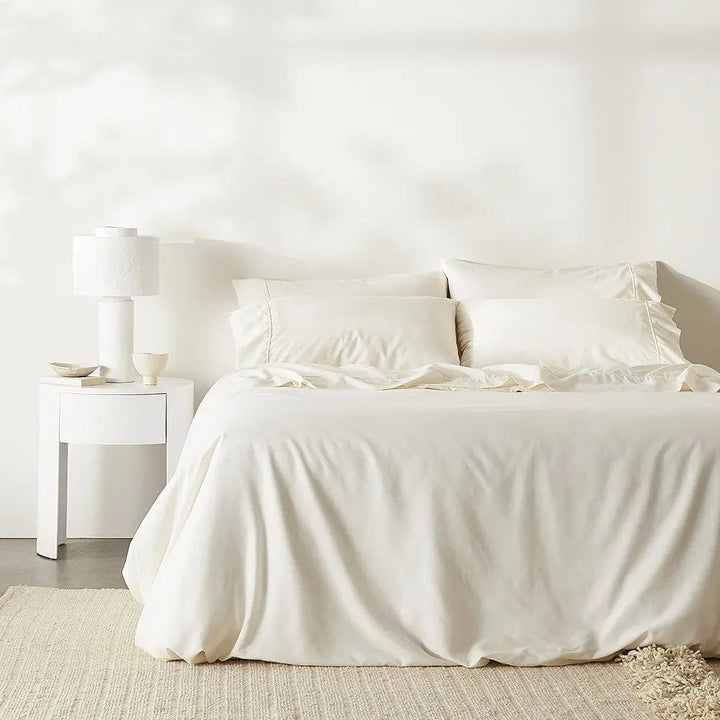 ettitude Stone / Full/Queen Linen+ Duvet Cover