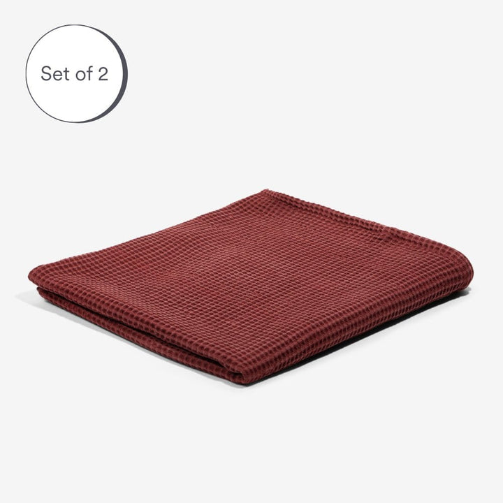 ettitude Sumac / Bath Sheet Waffle Towels