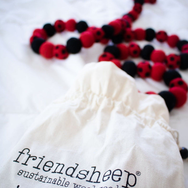 Friendsheep Large Ladybug Eco Garland