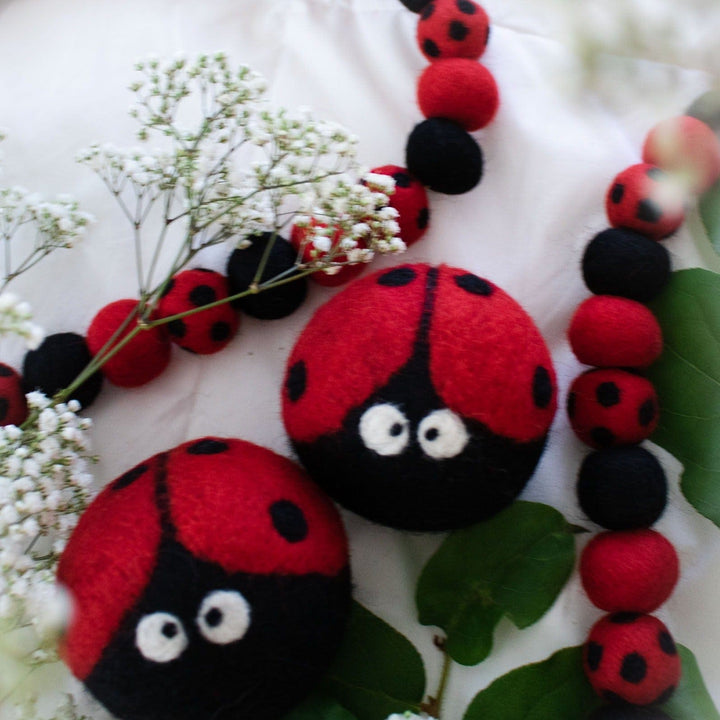 Friendsheep Large Ladybug Eco Garland