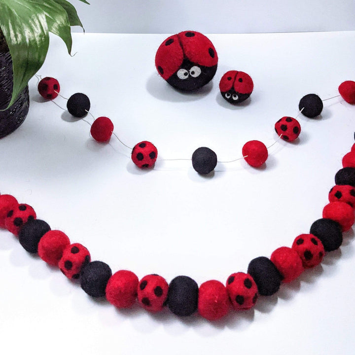 Friendsheep Large Ladybug Eco Garland