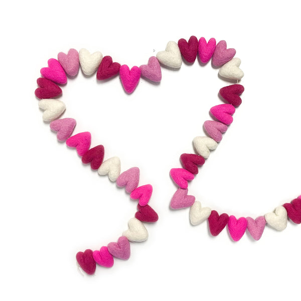 Friendsheep Love Always Pink Hearts Eco Garland