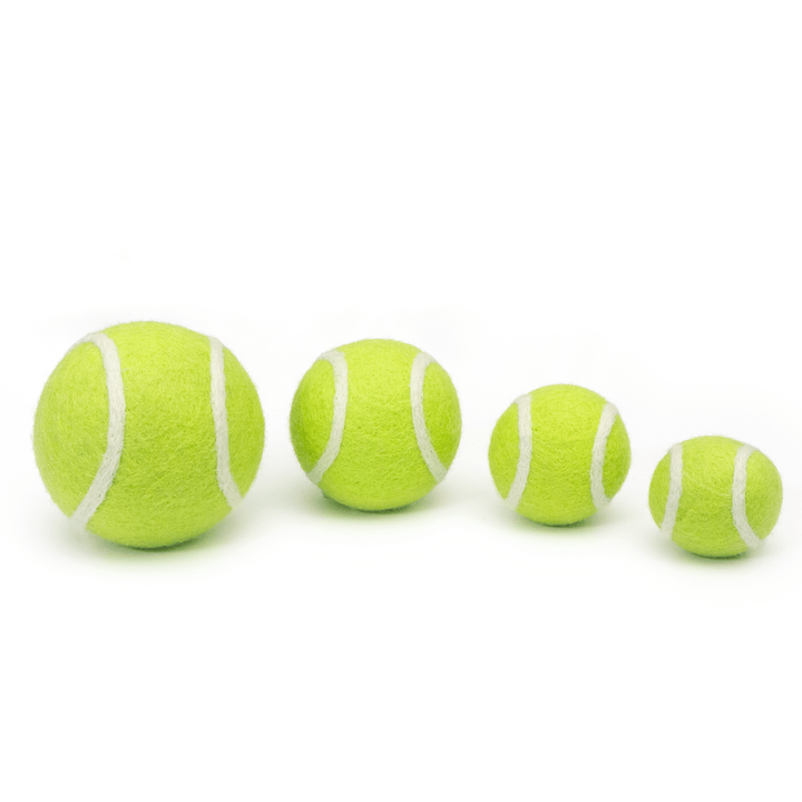 Friendsheep Mini Tennis Wool Balls 1.5 in - Set of 3 - Classic Green