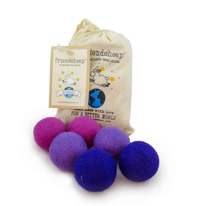 Friendsheep purple Eco Toy Ball "Purple Rain" -  - Set of 6