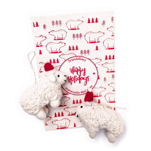 Friendsheep Santa's Sheep - Set of 2