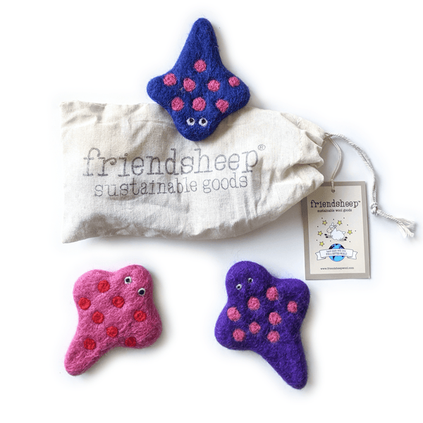 Friendsheep Spotty the Stingray and Friends - Set of 3 - Blue