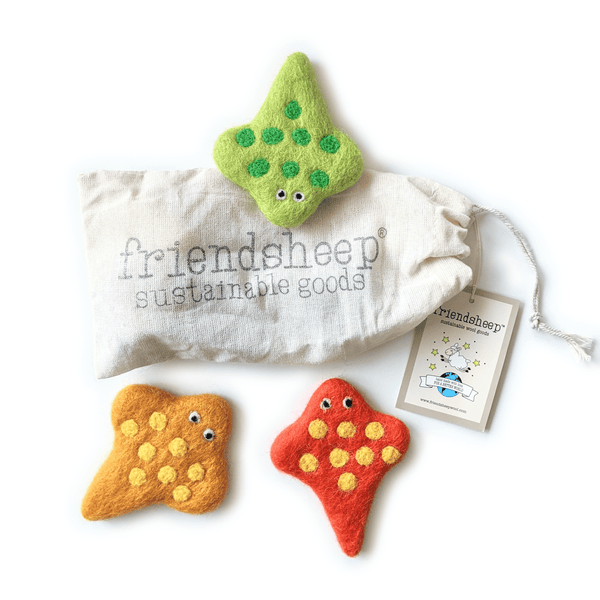 Friendsheep Spotty the Stingray and Friends - Set of 3 - Orange