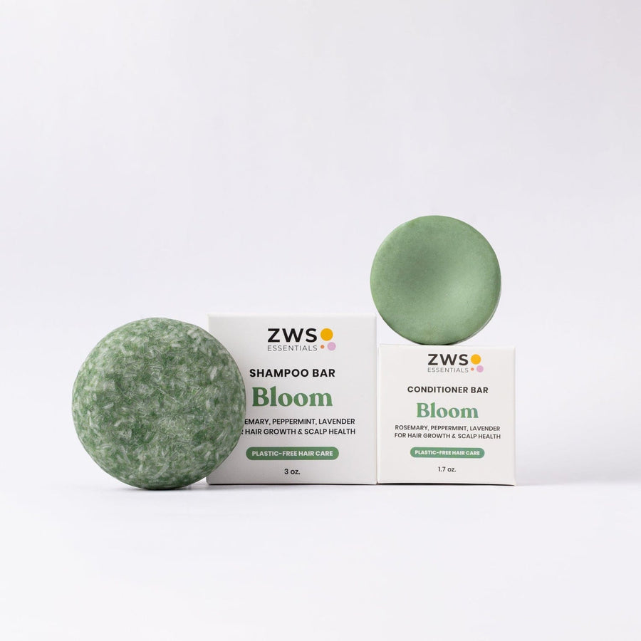 Shampoo & Conditioner Bar Duo - Bloom with Castor Oil