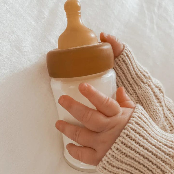 HEVEA Plastic Free Glass Baby Bottle 2-Pack