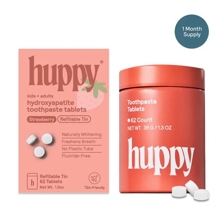 Toothpaste Tablets - Plastic Free Toothpaste - Huppy