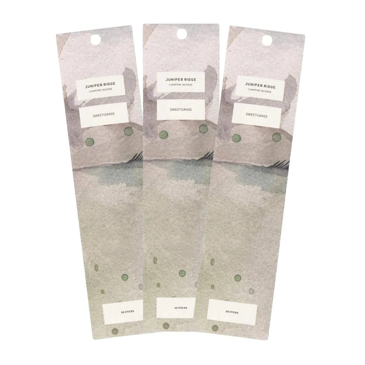 Juniper Ridge Sweetgrass Juniper Ridge All-Natural Campfire Incense, 3-Pack