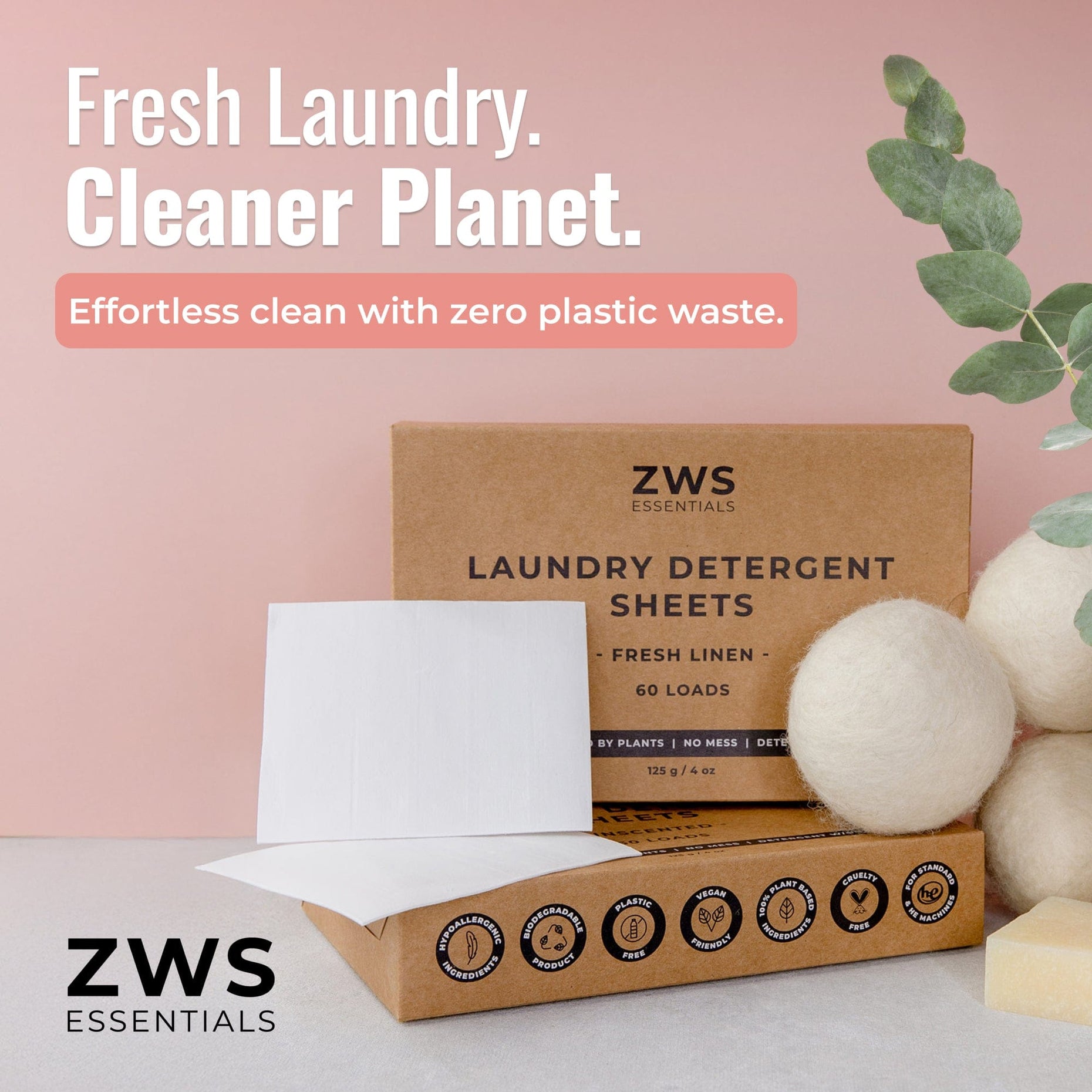 ZWS Essentials Laundry Detergent Sheets