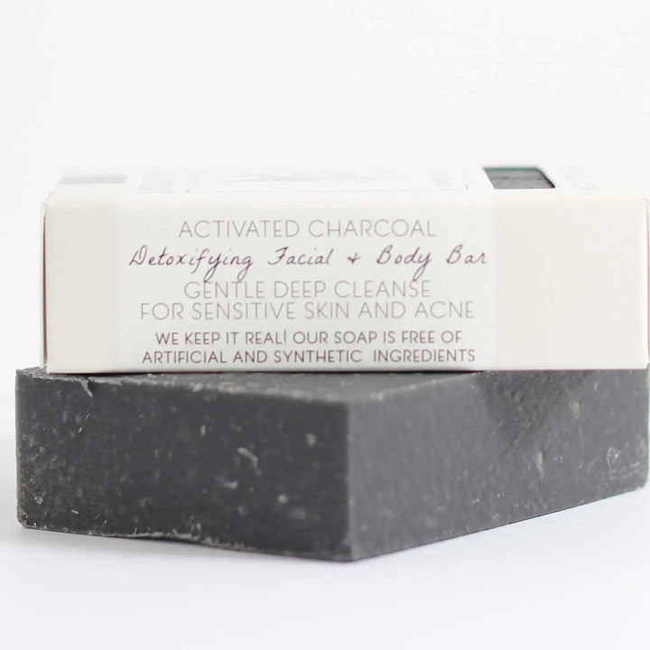 Little Seed Farm Activated Charcoal Face + Body Bar Soap