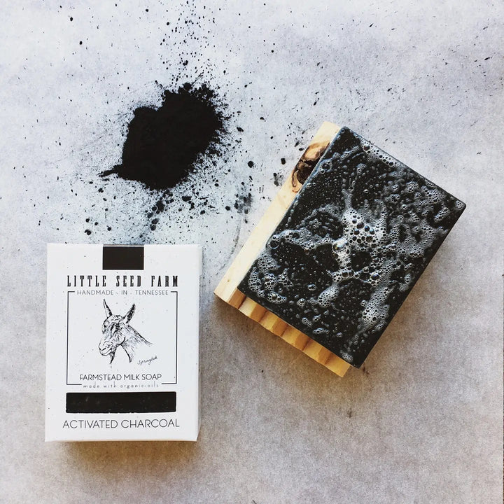 Little Seed Farm Activated Charcoal Face + Body Bar Soap