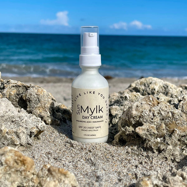 Live Like You Green It Sunscreen, Sun Mylk Day Cream with Mineral Reef-Safe SPF