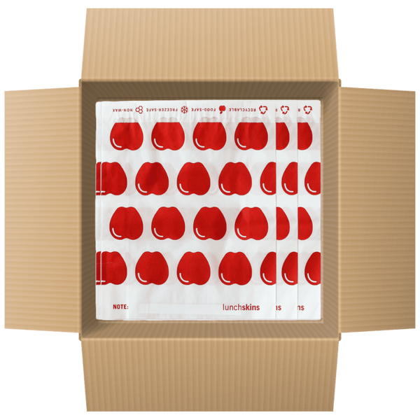 Lunchskins 500 Self-Sealing Sandwich Bags - Apple