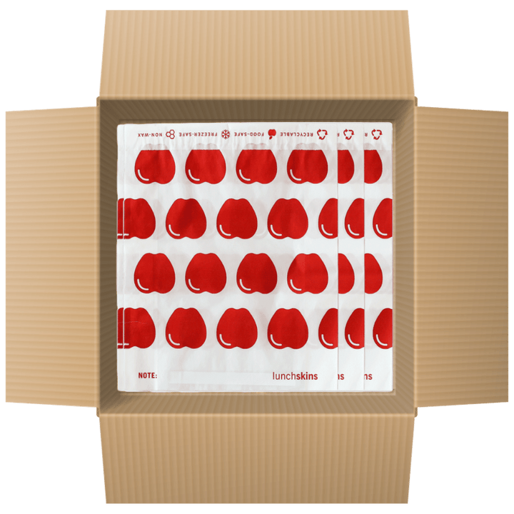 Lunchskins 500 Self-Sealing Sandwich Bags - Apple