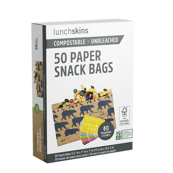 Lunchskins Compostable Paper Snack Bags