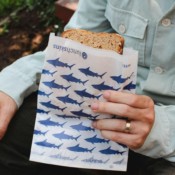 Lunchskins Recyclable Paper Sandwich Bags – Shark Print