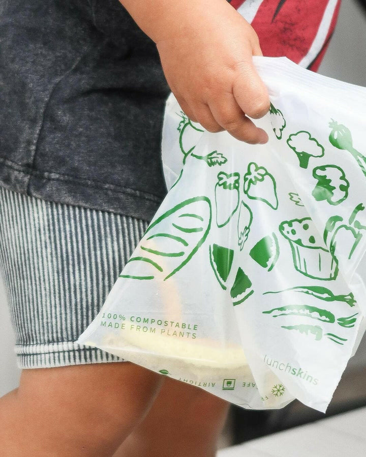 Lunchskins Ziptop Compostable Freezer-Safe Sandwich Storage Bags