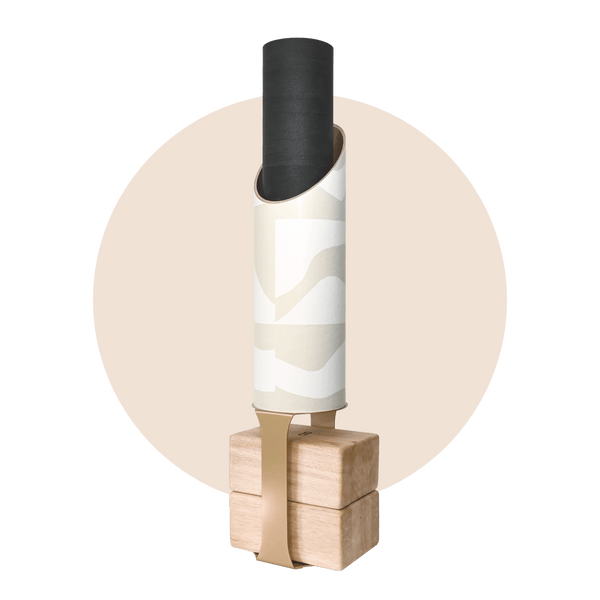 Mache Gold Stand Figures Yoga Storage Bundle – Sustainable Wall-Mounted Yoga Organizer