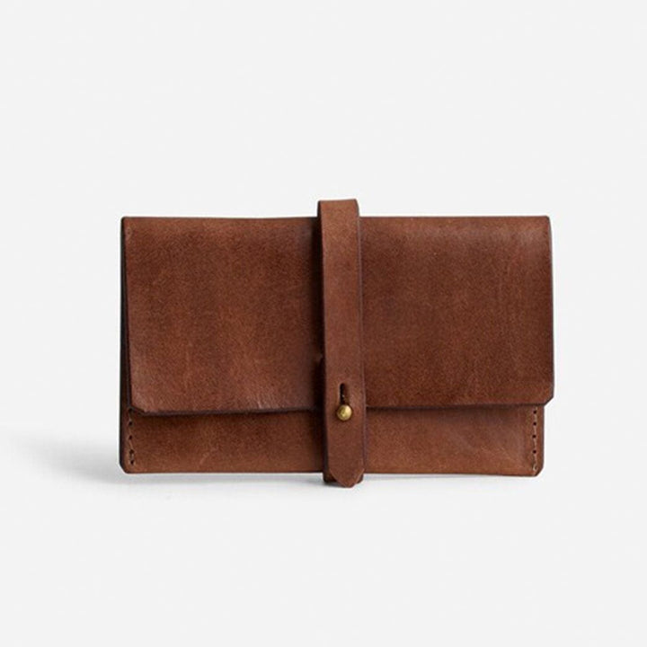 Made by Minga Chocolate Leather Wrap Wallet