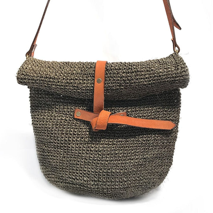 Made by Minga Green Carmen Woven Crossbody Bag | Sage Green