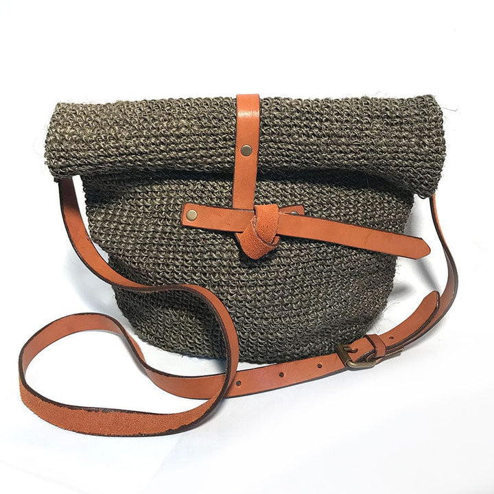 Made by Minga Green Carmen Woven Crossbody Bag | Sage Green