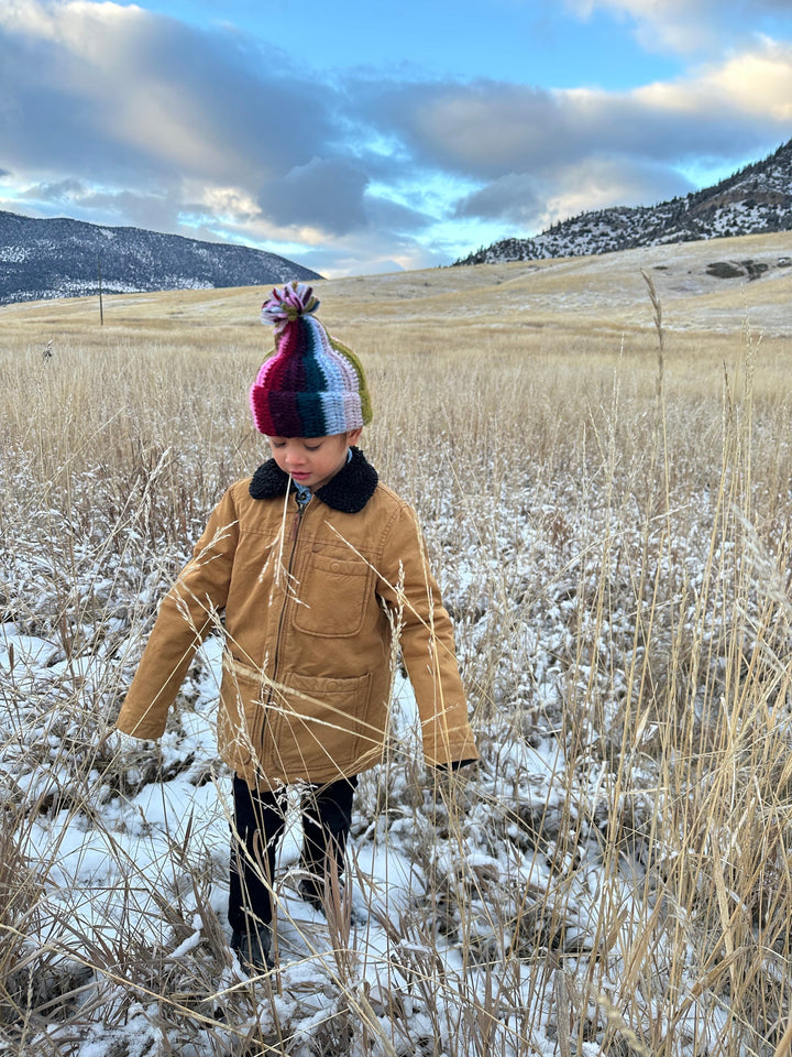 Made by Minga Kid's Alpaca Beanie - Mom's Rainbow