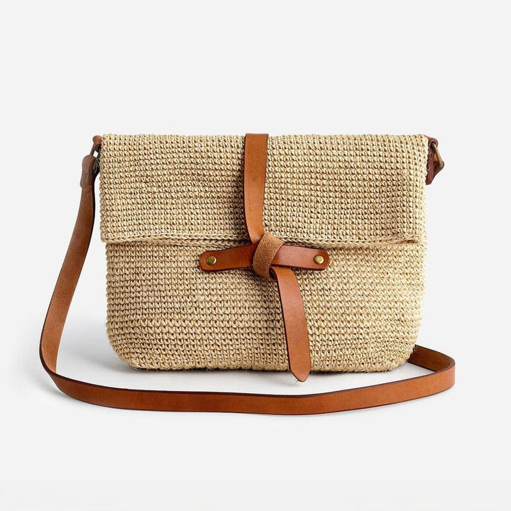 Made by Minga Natural Carmen Woven Crossbody Bag | Natural