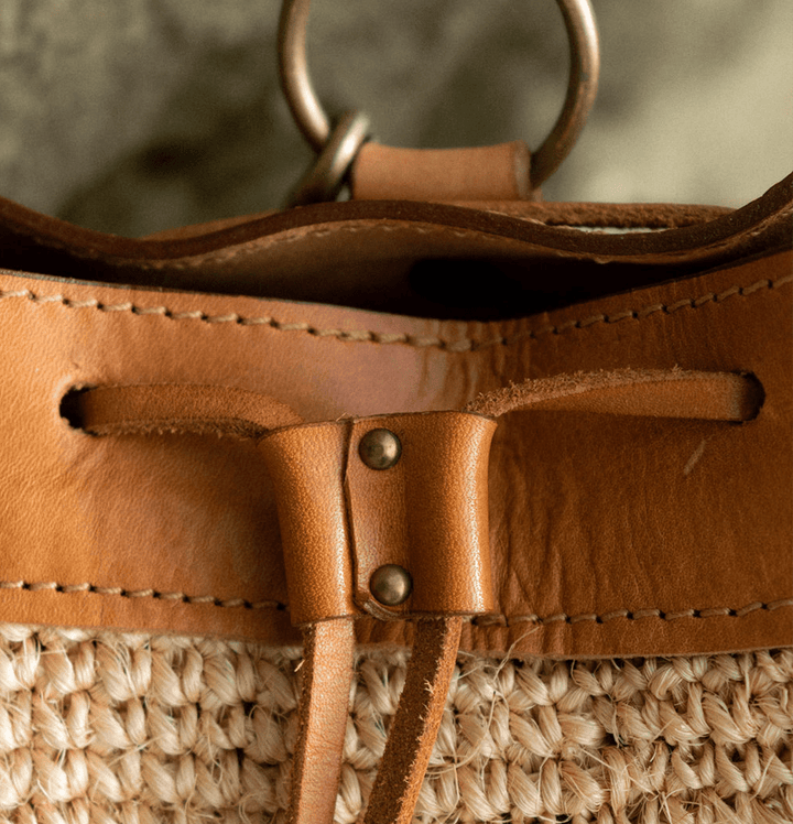Made by Minga Transito Woven Mini Backpack | Natural