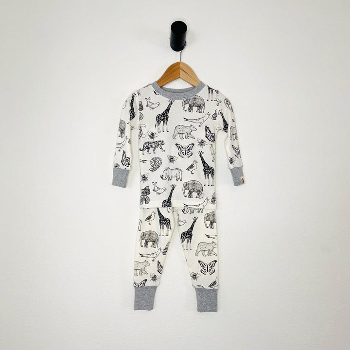 MeOMyEarth Animal Kingdom 2-Piece Pajama Set – Eco-Friendly Infant & Toddler Sleepwear