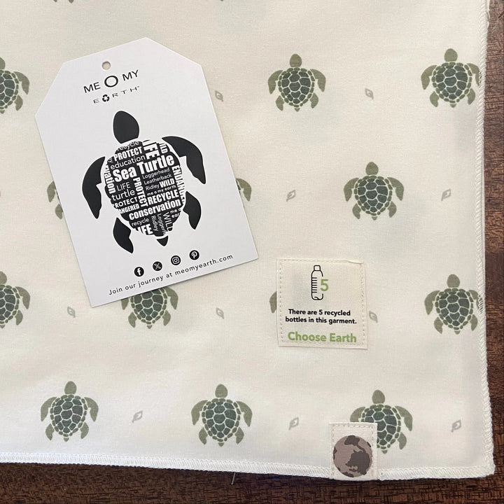 MeOMyEarth Sea Turtle Swaddle Blanket
