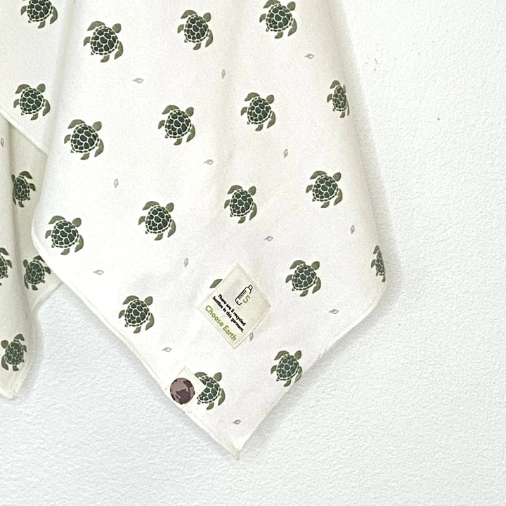 MeOMyEarth Sea Turtle Swaddle Blanket