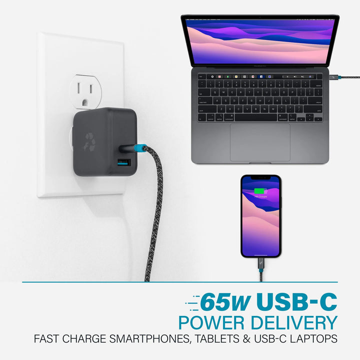 Nimble Charcoal WALLY Wall Charger