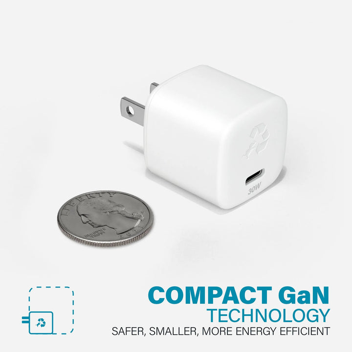 Nimble Polar White WALLY SubNano 30W Wall Charger