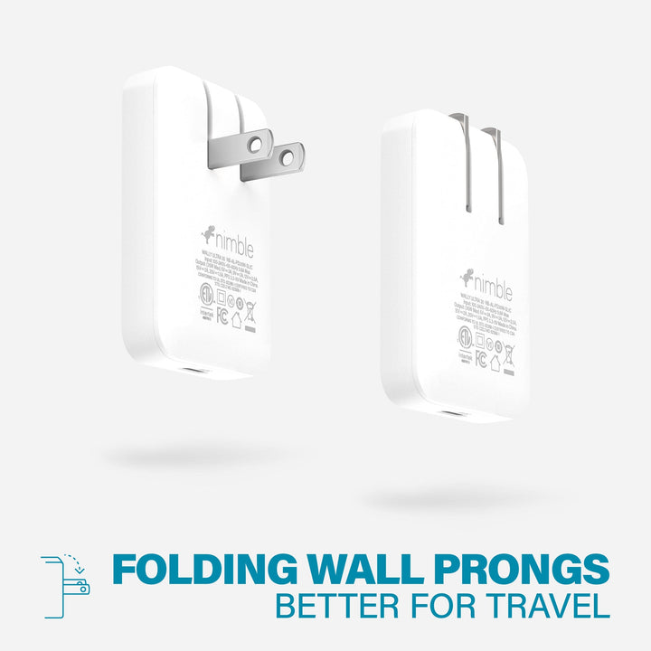 Nimble Polar White WALLY Ultra 30W Wall Charger